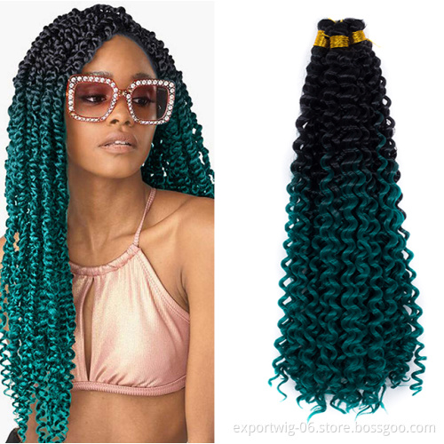 Synthetic Water Wave Crochet Braiding Hair 14" Crochet Hair Extensions Water Deep Wave Braids